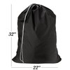 Nylon Laundry Bag - Locking Drawstring Closure and Machine Washable.