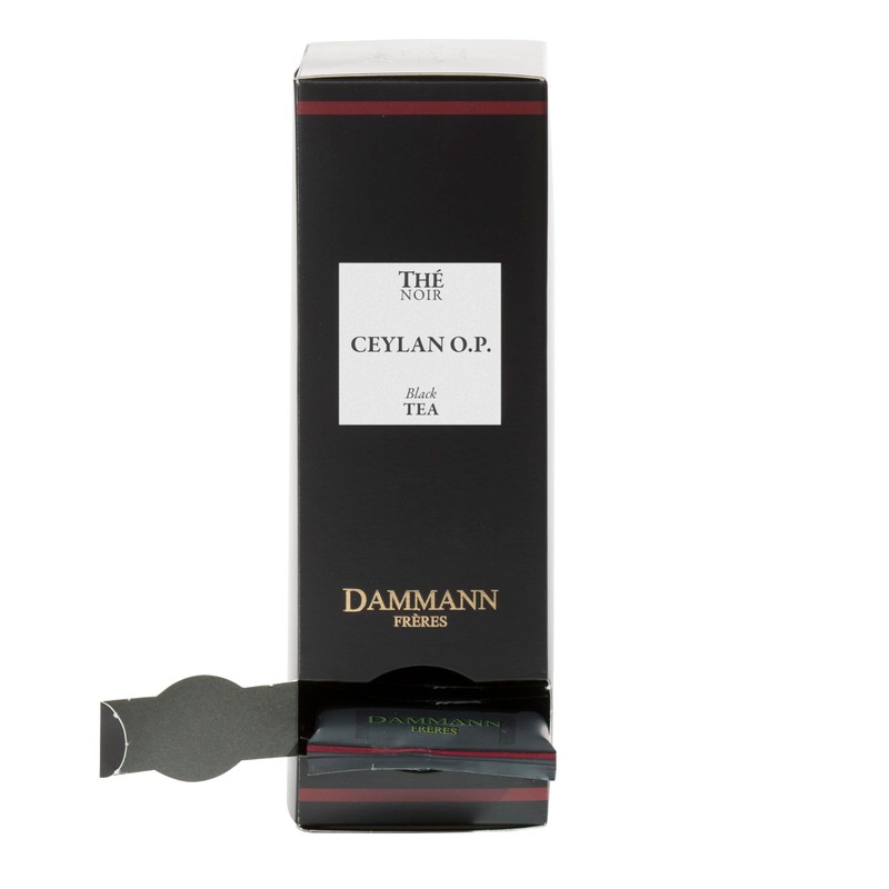 Dammann Freres Satchets, Ceylan O.P. Tea Bags, Premium Gourmet French