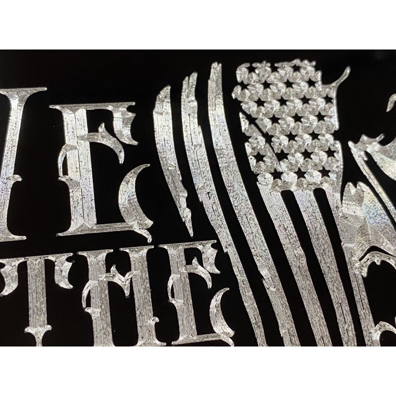Diamond Etched Products WE THE PEOPLE US Flag Skull Patriotic
