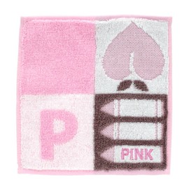 Bloomie's 000541-0045-01 Small Towel (Pink) [100% Cotton] Kids Hand Towel, Mini Towel, P, Peach Motif, Approx. 5.9 inches (15 cm)