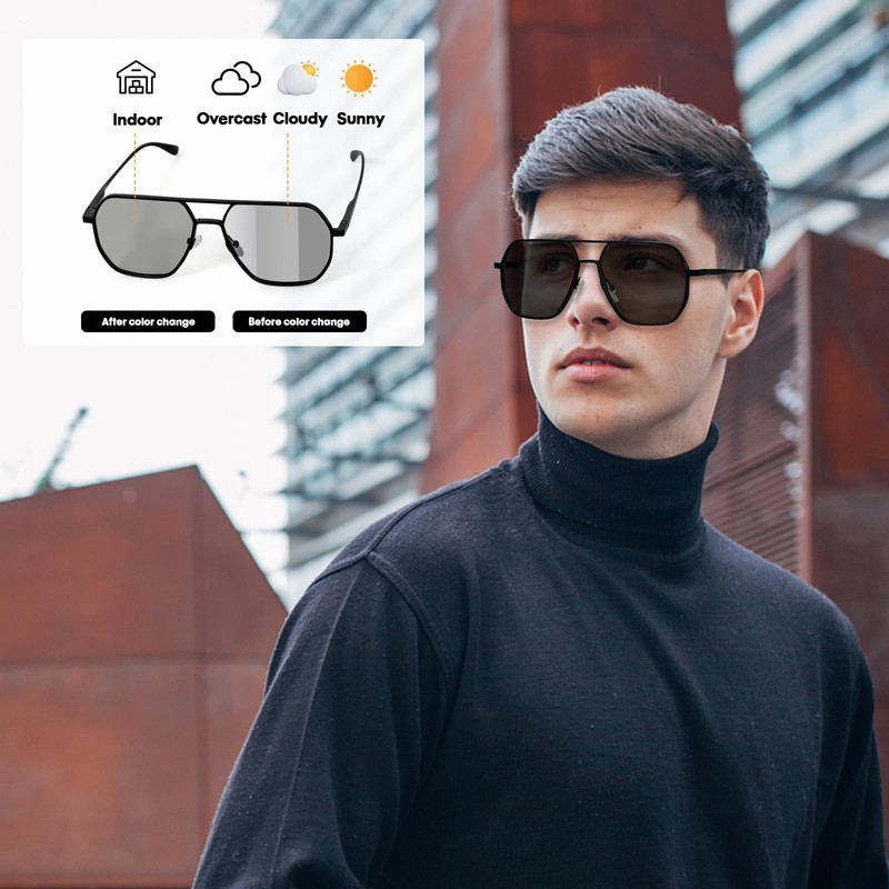 BSTcentelha Mens Faux Leather Quartz Analog Watch Belt Keychain Sunglasses