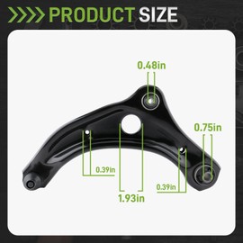 CARBBIA 2Pcs Lower Control Arm Front Right Left Side Control Arm Compatible with Nissan Kicks 2018-2024 Compatible with Versa 2020-2024 54500-5RL1B 54501-5RL1B