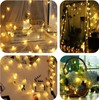 LOENDE Battery Operated Globe String Lights 16FT Waterproof 30 LED
