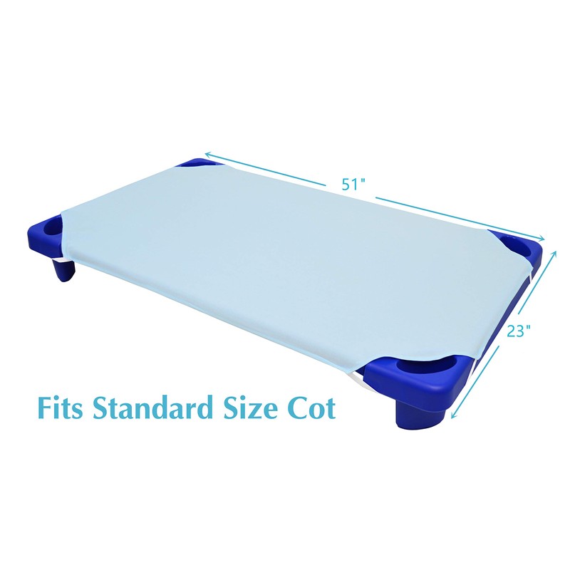 American Baby Company Microfiber Standard Size Daycare/Pre-School Cot Sheet, Blue,