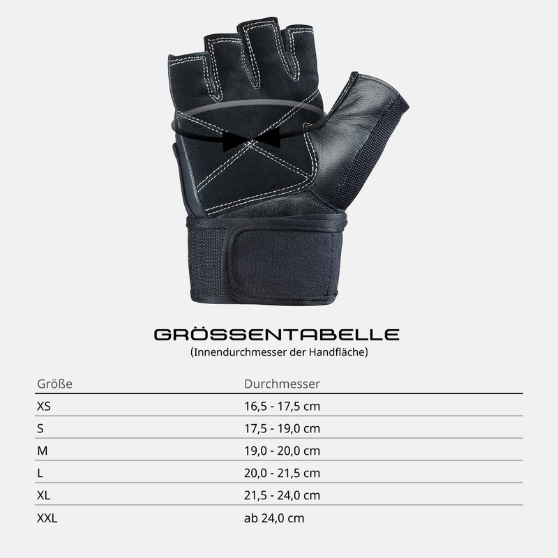 Silverton Power Fitness Weight-Lifting Gloves black Size:S