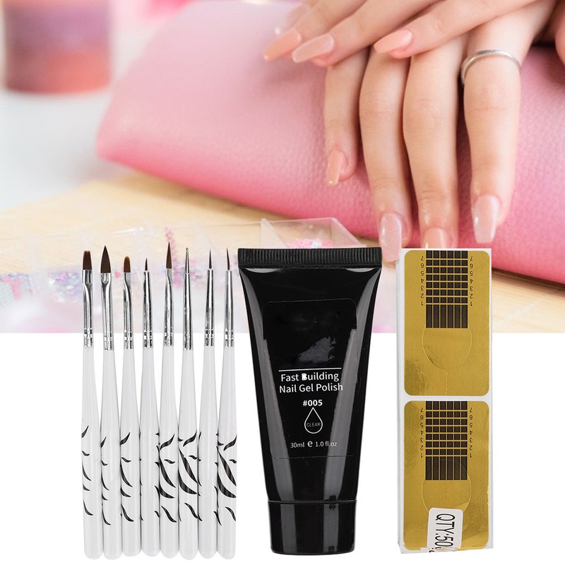 Professional Nail Extension Gel Builder DIY Paper Holder Nail Art