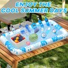 3 Pcs Ice Buffet Serving Tray Drink Cooler with Drain