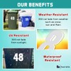 Pack of 4 White Wheelie Bin Stickers Number - 2