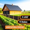 Xpose Safety Silt Fence 3' x 100' with 11 Stakes