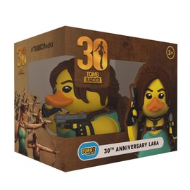 TUBBZ Edizione Scatola: Tomb Raider – 30th Anniversary Lara Croft Anatra Cosplay da Collezione in Vinile – Prodotto Ufficiale per i Fan di Tomb Raider