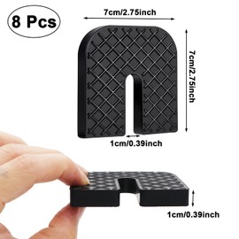Rubber Isolator Pad 8 Packs Air Conditioner Shock Pad Anti Vibration Pads for Air Conditioning Condenser Outer Machine