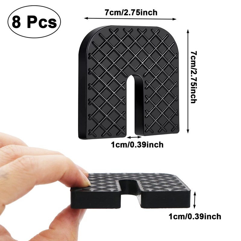 Rubber Isolator Pad 8 Packs Air Conditioner Shock Pad Anti