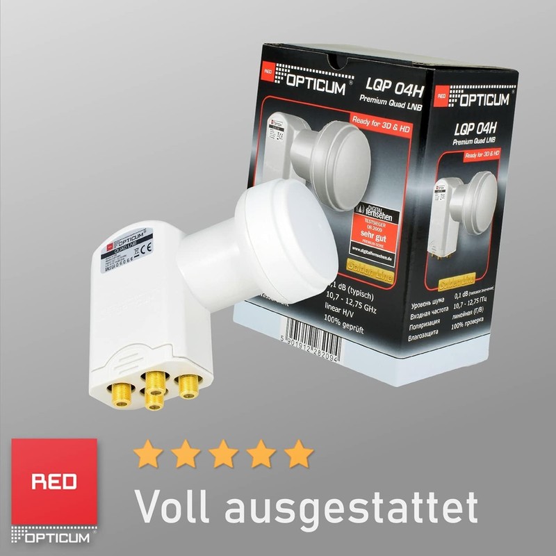 Opticum Quad LNB Satellite Connection Switch Device