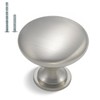 homdiy 30 Pack Cabinet Knobs Brushed Nickel Drawer Knobs -