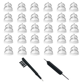 MiniFit Power Domes for Oticon Hearing Aids - 10mm Replacement Domes for Oticon Mini RITE Hearing Aids with Cleaning Brush Tools Kit and Carry Case (10mm)