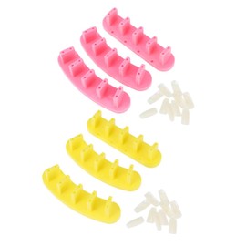 BIUDECO Fake Nail Display Stand 2 Pack 6pc Set Nail Art Tool Elegant for Professionals Hobbyists