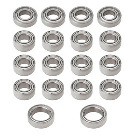 The Lord of the Tools 18pcs Ball Bearing Kit Metal Bearing Steel Bearing Compatible with T-Amiya MB-01 5x11x3mm 5x10x4mm 8x12x3.5mm Silver