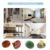 Ruimou 6pcs Original Stone Knobs Natural knobs Crystal Glass Pull