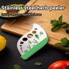VZU Herb Stripper, 9 Hole Stainless Steel Herb Cutter Leaf