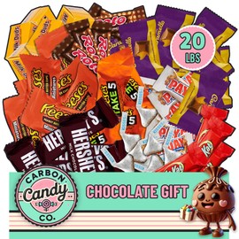 Chocolate Candy Variety Pack - 20 lb Assorted Bulk Chocolate Miniatures - Bulk Individually Wrapped Candy Bars - Holiday Candies, Party Bag Candies - Dark & Milk - Mini Chocolates