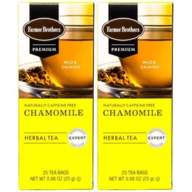 Farmer Brothers Premium: Chamomile Hot Tea - 2/25 ct boxes