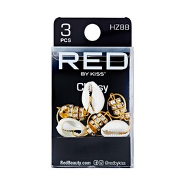 Red by Kiss Premium Luxury Braid Charms, Hair Decorative Accessories for Braids & Locs, Gold Silver Shiny, Lightweight & Durable (Classy)