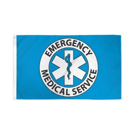 AZ FLAG Emergency Medical USA Service Flag 90 x 60 cm - USA Emergencies Flag 60 x 90 cm - Flags