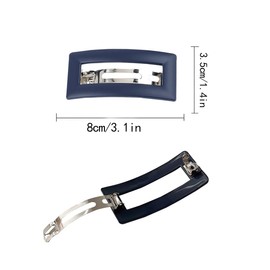 5 PCS Matte Square Hair Clips for Women Elegant French Barrettes Anti-Slip Spring Clip Strong Hold Grip Cute Large Hair Pin for Short Medium Hair Girls Daily Wear Fine present Vintage Hair