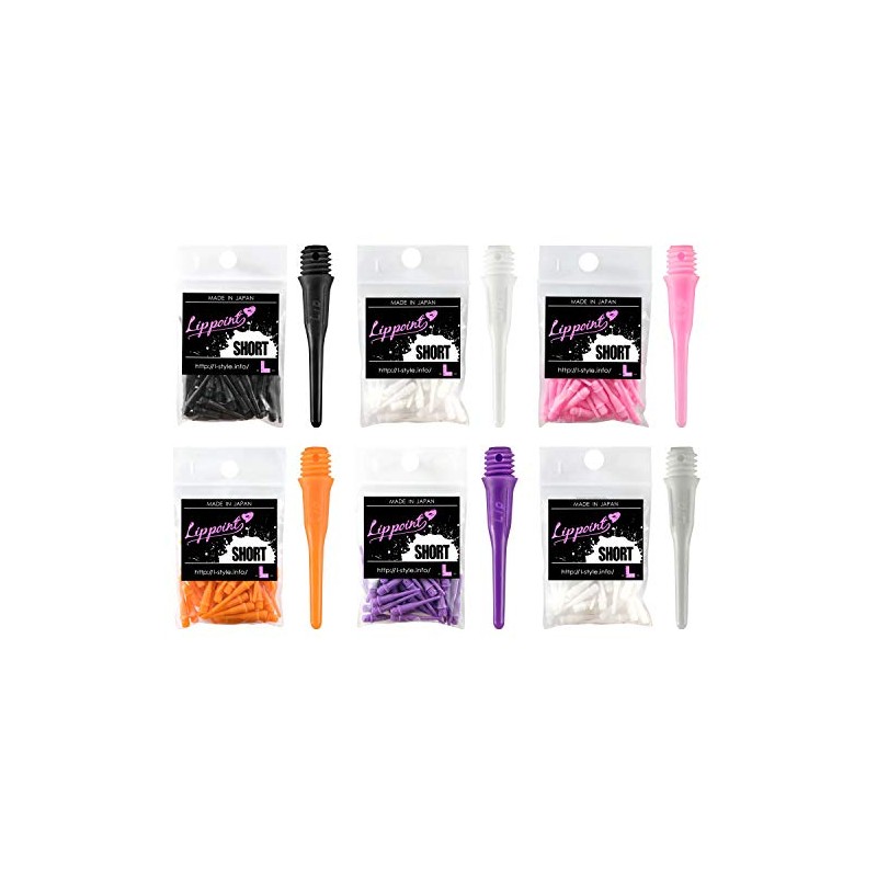 LSTYLE Short Lippoint Dart Tips - White | 2BA Soft