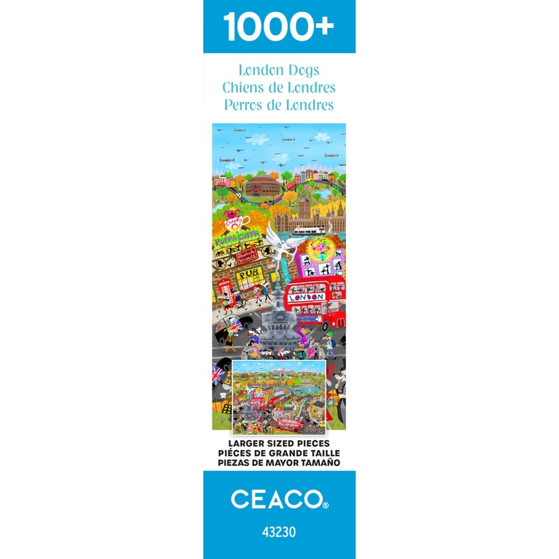 Ceaco - London Dogs - 1000 Larger Sized Piece Jigsaw