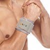 BraceUP® Wrist Compression Strap and Support, One Size Adjustable (Silver),