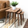ASHCROFT Page Mid-Century Modern Wood Nesting Tables in Walnut (Set