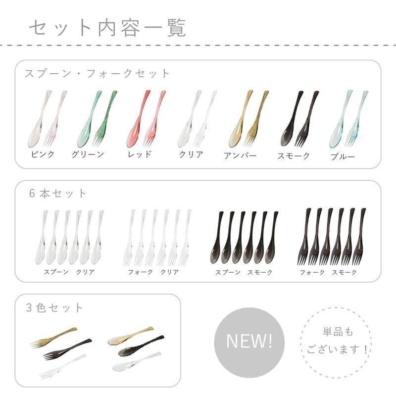 PTW111_195 IJ Plakira Classic Fork Set, Easy to Eat Fruit,