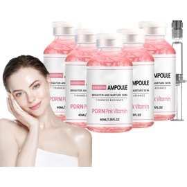 Ampolla De Vitamina Pink Glow, Suero Facial De Colágeno Y Péptidos, Suero Facial Rejuvenecedor De Brillo Iluminador Para La Renovación De La Piel, Esencia Reafirmante Y Antiarrugas Antienve (5 piezas)