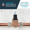 Cash Acme EB45 Pressure Regulating Valve with Disconnect Clip, Direct,