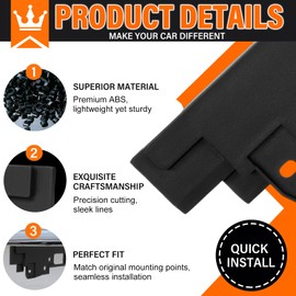 ABS Rear License Plate Holder Compatible with Infiniti Q60 Q40 G25 G35 G37 Coupe Sedan 2007-2016, Anti-Vibration License Plate Mounting Bracket, Rust-Proof Replacement Frames with Screws