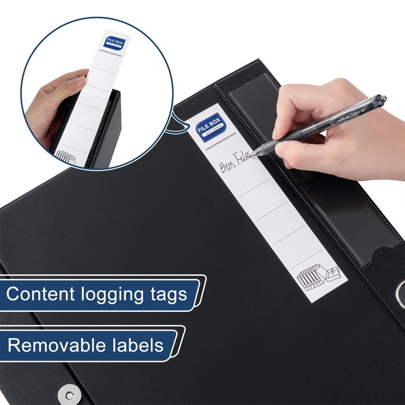 POERMA Storage File Boxes A4, 6 Pack Foldable File Box