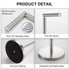 BGL Toilet Paper Holder Brushed Nickel 2 Pack Standing On