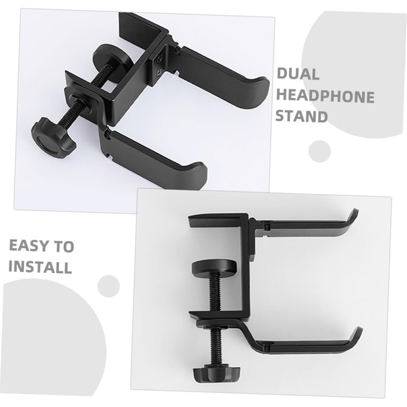 TEHAUX Headphone Hook Gaming Headphone Stand Under Desk Hanger for