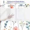 OSUNBD No Hook Shower Curtain 71 x 74 Inch, Watercolor
