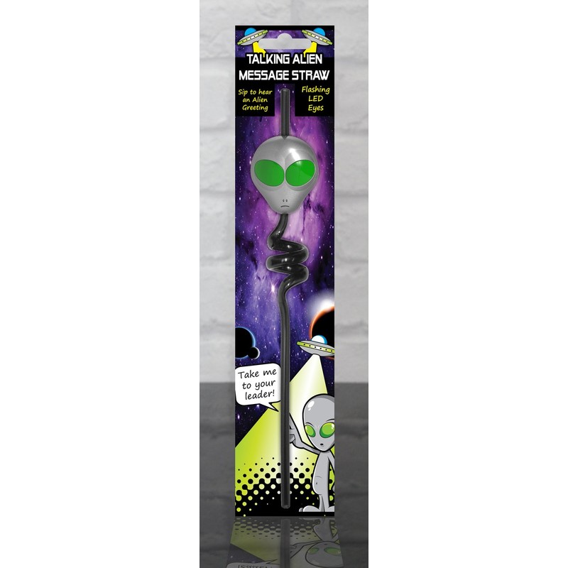 Talking LED Alien Message Straw