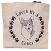 Loved By A Corgi Dog Tote Bag New MADE IN