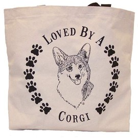Loved By A Corgi Dog Tote Bag New MADE IN USA