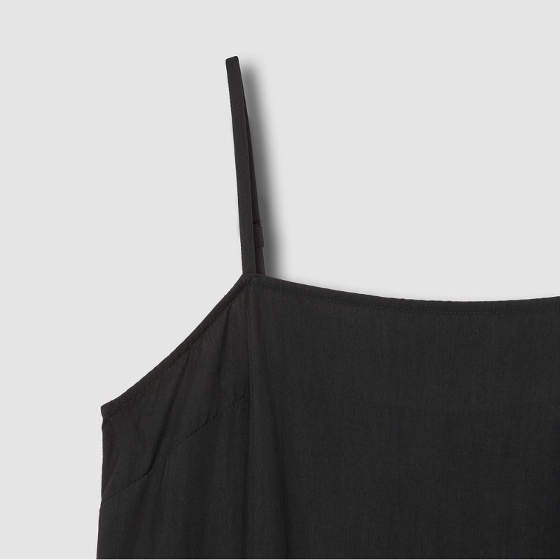 JAJU Women's Crinkle Busteir Dress_Black