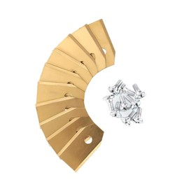 Replacement Blades Titanium 35 mm with Screws for Gardena Sileno Life Sileno Minimo Husqvarna McCulloch Flymo Worx Pack of 12