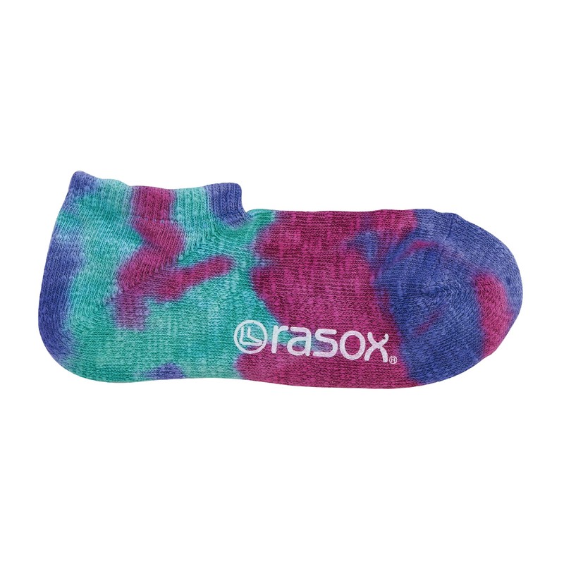 Lassox Tie Dye Low Socks, Emerald Mix