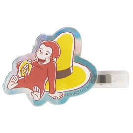 Eye Planning Curious George Aurora Acrylic Hair Clip Banana H1.6 x W1.6 inches (40 x 40 mm) (Acrylic) 0.3 x 2.2 inches (7 x 55 mm) (Hair Clip) K4104B