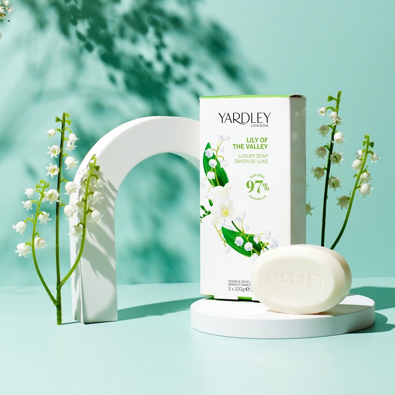 'Yardley London Lily of the Valley Luxury Soap 3 x100g