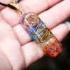 7 Chakra Orgone Pendant Energy Healing EMF Protection Pendant Unisex