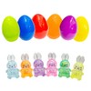 ORNACELE 12PCS Easter Marble Eggs with Fidget Bunny for Easter